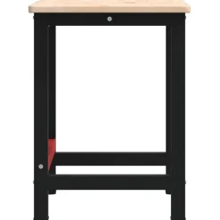 vidaXL arbejdsbænk 100x60x81,5 cm massivt egetræ rektangulær