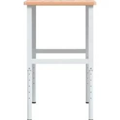 vidaXL arbejdsbænk 100x60x(71,5-98) cm massivt bøgetræ rektangulær