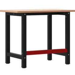 vidaXL arbejdsbænk 100x60x81,5 cm massivt bøgetræ rektangulær