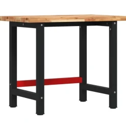 vidaXL arbejdsbænk 100x60x83 cm massivt akacietræ rektangulær