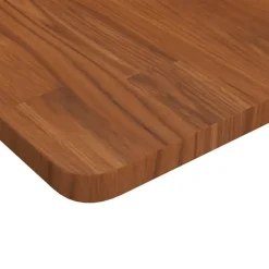 vidaXL arbejdsbænk 100x60x81,5 cm massivt egetræ rektangulær mørkebrun