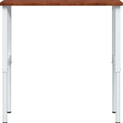 vidaXL arbejdsbænk 100x60x(71,5-98) cm massivt egetræ rektangulær