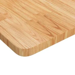 vidaXL arbejdsbænk 100x60x(71,5-98) cm massivt egetræ rektangulær