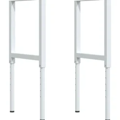 vidaXL arbejdsbænk 80x60x(73-99,5) cm massivt akacietræ rektangulær