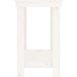 vidaXL arbejdsbord 80x50x80 cm massivt fyrretræ hvid
