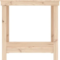 vidaXL arbejdsbord 80x50x80 cm massivt fyrretræ