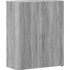 vidaXL arkivskab 60x32x77,5 cm konstrueret træ grå sonoma-eg