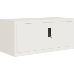 vidaXL arkivskab 90x40x40 cm stål hvid