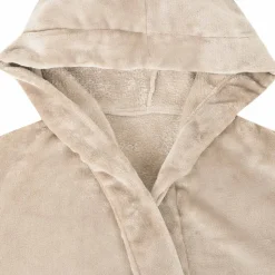 vidaXL Badekåbe med hætte Beige s Flannel