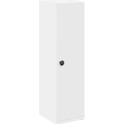 vidaXL badeværelsesskab med rulleholder 20,5x22x72 cm hvid