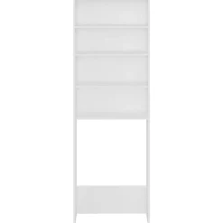 vidaXL badeværelsesskab til vaskemaskine 64x24x190 cm hvid