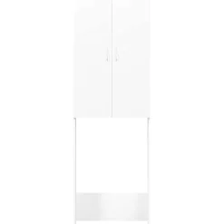 vidaXL badeværelsesskab til vaskemaskine 64x25,5x190 cm hvid
