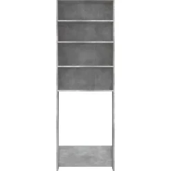 vidaXL badeværelsesskab til vaskemaskine 64x24x190 cm betongrå