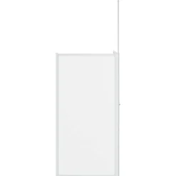 vidaXL Badskærm Matteret 120 x 70 x 137 cm Aluminium