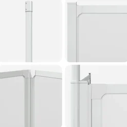 vidaXL Badskærm Matteret 120 x 70 x 137 cm Aluminium