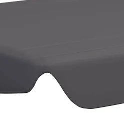 vidaXL baldakin til havegynge 188/168x145/110 cm antracitgrå