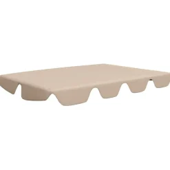 vidaXL baldakin til havegynge 188/168x145/110 cm beige