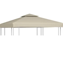 vidaXL baldakin til havepavillon 3x3 m 310 g/m² beige