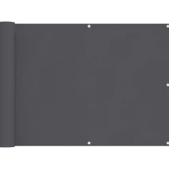 vidaXL balkonafskærmning HDPE 75 x 400 cm antracitgrå