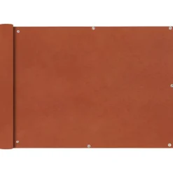vidaXL balkonafskærmning Oxford-stof 75 x 400 cm terracotta
