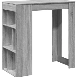 vidaXL barbord m.stativer 102x50x103,5cm konstrueret træ grå sonoma-eg