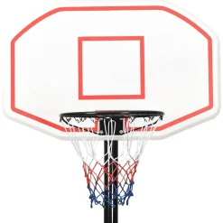vidaXL basketballstativ 258-363 cm polyethylen hvid