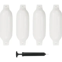 vidaXL bådfendere til båd 4 stk. 41x11,5 cm PVC hvid