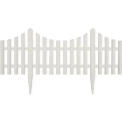 vidaXL bedhegn 17 stk. 10 m hvid