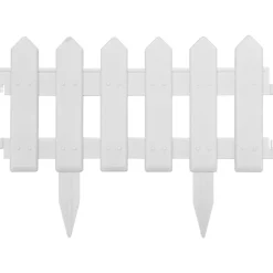 vidaXL bedhegn 25 stk. 10 m PP hvid