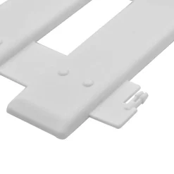 vidaXL bedhegn 25 stk. 10 m PP hvid