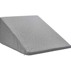 vidaXL Benpude Ensfarvet Grå 60 x 50 x 30 cm Memory Skum