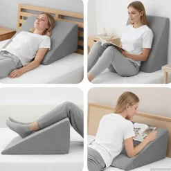 vidaXL Benpude Ensfarvet Grå 60 x 50 x 30 cm Memory Skum