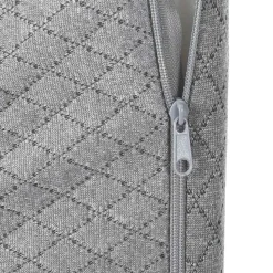 vidaXL Benpude Ensfarvet Grå 60 x 50 x 30 cm Memory Skum