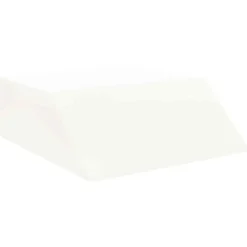 vidaXL Benpude Ensfarvet Hvid 63 x 52 x 19,5 cm PU Skum