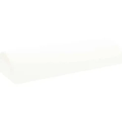 vidaXL Benpude Ensfarvet Hvid 52 x 20 x 12 cm Memory Skum