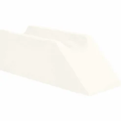 vidaXL Benpude Ensfarvet Hvid 68 x 25 x 21,5 cm PU Skum