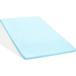 vidaXL Benpude Ensfarvet Hvid 60 x 50 x 30 cm Memory Skum