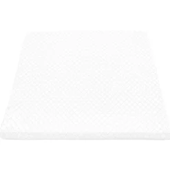 vidaXL Benpude Ensfarvet Hvid 60 x 50 x 30 cm Memory Skum