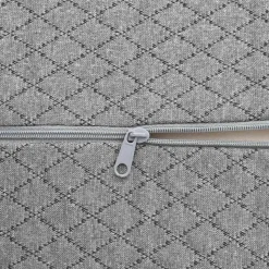 vidaXL Benpude Geometrisk Grå 52 x 20 x 11 cm Memory Skum