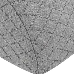 vidaXL Benpude Geometrisk Grå 52 x 20 x 11 cm Memory Skum