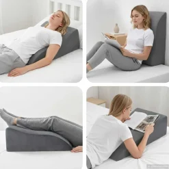 vidaXL Benpude Grå 68 x 41 x 24 cm PU Skum