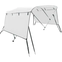 vidaXL biminitop med 3 buer og sidevægge 183x(137-152)x137 cm