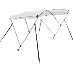 vidaXL biminitop med 3 buer og sidevægge 183x(137-152)x137 cm