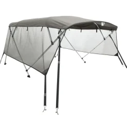 vidaXL biminitop med 4 buer og sidevægge 243x(170-182)x137 cm