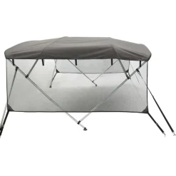 vidaXL biminitop med 4 buer og sidevægge 243x(170-182)x137 cm