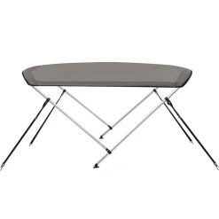 vidaXL biminitop med 2 buer 150x120x110 cm grå