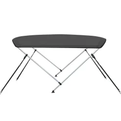 vidaXL biminitop med 2 buer 150x120x110 cm antracitgrå