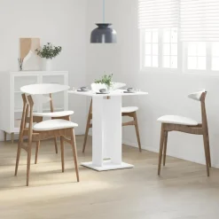 vidaXL bistrobord 60x60x75 cm konstrueret træ hvid
