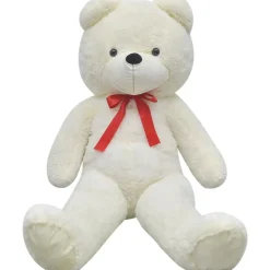 vidaXL blød plysbamse XXL 85 cm hvid