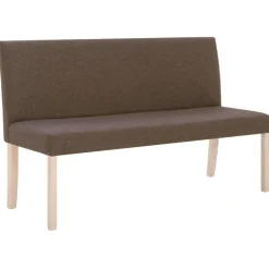 vidaXL bænk 139,5 cm polyester brun